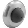 Door Stop, Wall Mount W/Rubber Bumper, Brushed Stainless - 658-1046 - Pkg Qty 2