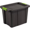 Sterilite 18 Gallon Latch & Carry Tuff1 Tote 15253V06 Flat Gray 23" x 17-1/4" x 16-5/8" - Pkg Qty 6