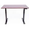 Luxor Standing Desk - Electric Adjustable Height - 59"L x 29"W - Dark Walnut Top w/ Black Frame
																			