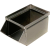 Stackbin® Stainless Steel Stacking Hopper Front Container, 4-1/2"W x 8"D x 4-1/2"H