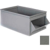 Stackbin® Steel Bin 1-802 - 12"W x 21"D x 8"H Steel Hopper Box, Gray