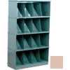 Stackbin&#174; Four-Shelf Medical Record Storage Cabinet, Beige