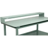 Stackbin 4-6EX-BK Raised Shelf Fixed Height, 72"W X 10"D X 6"H, Black