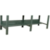 Stackbin 4-8HS-BL Half Depth Bottom Shelves Pair, 88"W X 12"D, Blue