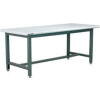 Stackbin Workbench, 1005 Series, Plastic Laminate Safety Edge, 60"W X 30"D, Gray