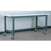 Stackbin 1012 Series Workbench W/ Laminate Top, 72"W x 36"D, Black