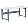 Stackbin Workbench, 4000 Series, ESD Square Edge, 60"W X 30"D, Black