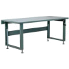 Stackbin Workbench, 4000 Series, Steel Square Edge, 48"W X 36"D, Black