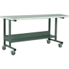 Stackbin 2012 Series Workbench W/ Laminate Top, 46"W x 36"D, Gray