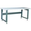 Stackbin 4000 Series Workbench W/ Laminate Top & Power Lift, 60"W x 30"D, Black