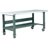 Stackbin 3512 Series Workbench W/ Laminate Top, 60"W x 36"D, Black