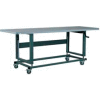 Stackbin 2500 Series Workbench W/ Laminate Top, 96"W x 36"D, Black
