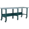 Stackbin 3512 Series Workbench W/ Laminate Top, 96"W x 36"D, Black