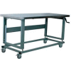 Stackbin 2500 Series Workbench W/ Stainless Steel Top, 72"W x 36"D, Black