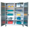 Strong Hold&#174; Independent Locking Cabinet 36-DS-248SS - Stainless Steel Double Door 36 x 24 x 78