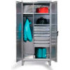 Strong Hold&#174; Combination Cabinet 45-W-242-7DB-SS - Stainless Steel With 7 Drawers 48 x 24 x 66