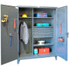 Strong Hold&#174; Combination Cabinet 56-W-244-4DB-PB - w/Drawers and Pegboard Doors 66 x 24 x 78