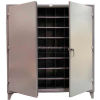 Strong Hold&#174; Heavy Duty Multifaceted Metal Bin Compartment Cabinet 66-247-72OP - 72 x 24 x 78