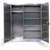 Strong Hold&#174; Heavy Duty Combination Cabinet 66-W-245-SS - Stainless Steel 78 x 24 x 78