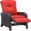 Strathmere Outdoor Reclining Lounge Chair, Crimson Red
