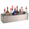 Bottle Rack, 34", Double Tier Keyhole, S/S