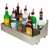 Bottle Rack, 12", Double Tier (Integral) Keyhole, S/S
