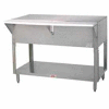 Solid Top Table, 47.125"L Sliding Doors