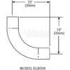 SunStar 90° Elbow - For Straight Infrared Tube Heaters 43208010
