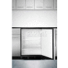 Summit ADA Comp Built in Undercounter Refrigerator 5.5 Cu. Ft. Black