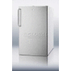 Summit CM411LSSTB Counter Height Refrigerator-Freezer W/Lock 4.1 Cu. Ft. White/Stainless Steel