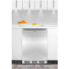 Summit-32"H ADA Comp Built-In Undercounter Refrigerator, Lock, S/S Door