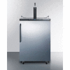 Summit-Beer Dispenser, Freestanding Residential Outdoor, 5.6 Cu. Ft., 24"W x 49"H, S/S