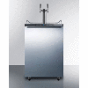 Summit SBC635MOSHHTWIN - Beer Dispenser, Freestanding Residential Outdoor, 5.6 Cu. Ft., 49"H, S/S