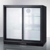 Summit-Counter Height Beverage Merchandiser, Two Sliding Glass Door