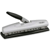 Swingline® LightTouch® High Capacity Desktop Punch, 2 - 7 Holes, 20 Sheets, Black/Silver