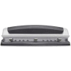 Swingline® Precision Pro® Desktop Punch, 2 - 3 Holes, 10 Sheets, Black/Silver
