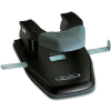 Swingline® Comfort Handle 2-Hole Punch, 1/4" Hole Size, 28 Sheets, Black/Gray