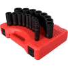 Sunex Tools 2641 19 PC. 1/2" Drive 3/8"-1-1/2" SAE Deep Impact Socket Set