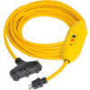 GFCI Cord Set 30438306-01, In-Line, Auto, 100 FT, Yellow