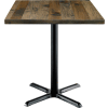 KFI 30" Square Counter Table with Vintage Wood - Barnwood