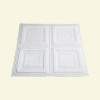 Great Lakes Tin Syracuse 2' X 2' Nail-Up Tin Ceiling Tile in Matte White - T50-01