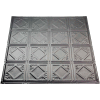 Great Lakes Tin Ludington 2' X 2' Lay-in Tin Ceiling Tile in Argento - Y57-07