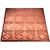 Great Lakes Tin Ludington 2' X 2' Nail-up Tin Ceiling Tile in Vintage Bronze - T57-09