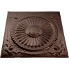 Great Lakes Tin Toronto 2' X 2' Nail-up Tin Ceiling Tile in Bronze Burst - T59-06
