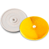 102222 3-1/4" Amber Centermount Reflector, Plastic Backplate, RT-90A