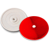 102232 3-1/4" Red Centermount Reflector, Plastic Backplate, RT-90R