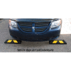 1485-00053 Rubber Park-It Wheel Stop, 22"L x 6"W x 4"H, Black with Yellow Stripes