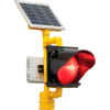 2180-BBSRY BlinkerBeacon™ Solar Flashing LED Beacon, Red Lens, Yellow Housing