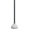 125 lbs. Concrete Base with 6' U-Channel Post, 18" Diameter, For Signs up to 24" x 24"