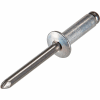 Pop Blind Rivet - 3/16 x 6-4 - Button Head - Up to 1/4" Grip - Stainless Steel /Steel - Pkg of 500